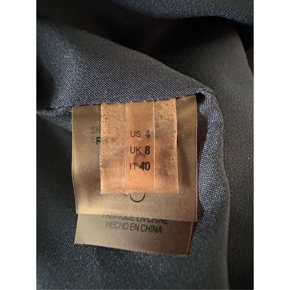 Elie Tahari Women's Peak Lapel Single Button Blazer Black Size 4‎ - Picture 7 of 9